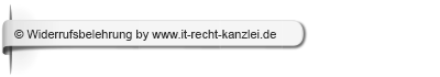 Widrrufsbelehrung IT-Rechts-Kanzlei